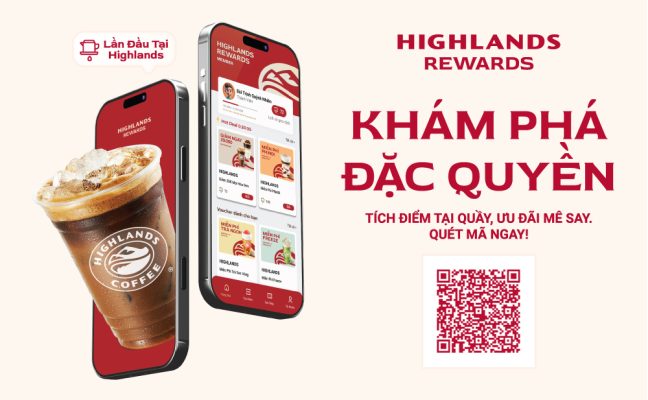 Cách tích điểm highlands rewards