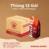 Thùng 12 nguyên gói cà phê rang xay Truyền Thống Highlands
